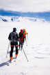 Group touring skiers Group touring skiers