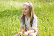 girl in the medow