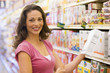 Woman grocery shopping