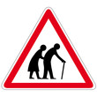 Achtung Großeltern - Schild
