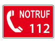Photo : Notruf - Schild