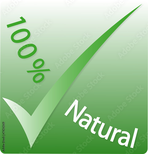 "Logo "100% Natural"" Stock image and royalty-free vector files on