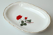 Plat rose rouge