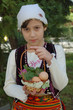 A girl dressed in a bulgarian national dress - Lazarica girl A girl dressed in a bulgarian national dress - Lazarica girl