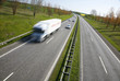 Danish motorway - sunday spring morning traffic.