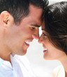 Close up of a young couple