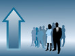 Business people with success Business people with success