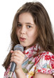 Young girl singing