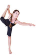 Mature fit lady doing yoga Mature fit lady doing yoga