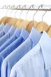 clothes hanger with shirts