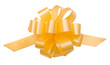 Yellow decorative bow isolated on white Yellow decorative bow isolated on white