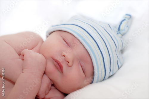 Photo: gorgeous newborn baby sleeping gorgeous newborn baby sleeping