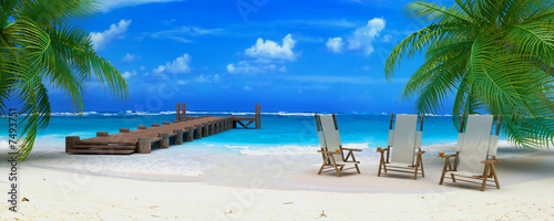 Photo: caraibean beach ponton 02 caraibean beach ponton 02