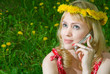 Photo: Woman with mobile phone Woman with mobile phone