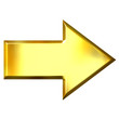 3D Golden Arrow