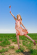 Girl having fun