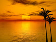 Romantic Sun Going Down