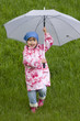 Little girl with umbrella