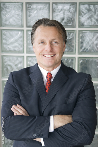 A happy smiling businessman.