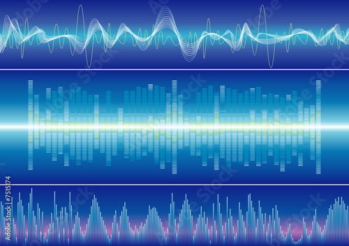 Vector: Sound wave background, vector illustration with layers file. Sound wave background, vector illustration with layers file.