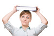 Woman with book