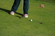 Photo: Detail of playing golf. Detail of playing golf.