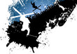 Ski freestyle abstract background