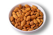 Almonds in a dish