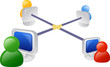 Business networking icon