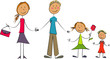 famille couleur d'été