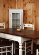 Old pine wood kitchen set