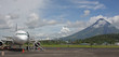 Legaspi airport with Mount Mayon