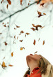 Woman Falling Leaves Woman Falling Leaves