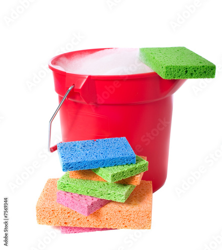 Photo: Bucket and Sponges Bucket and Sponges