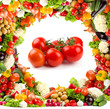 Healthy vegetable frame - tomatoes