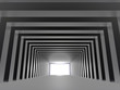 tunnel with columns and light
