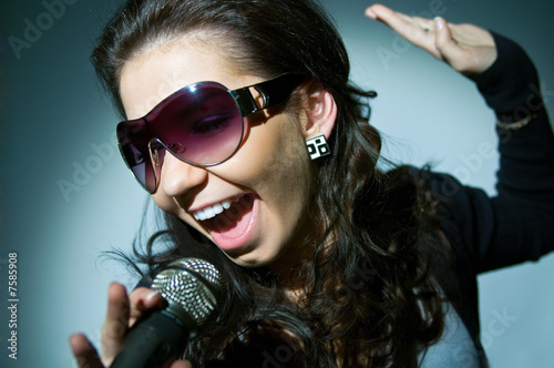 Photo: Girl Singing Girl Singing