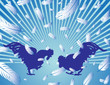Vector: Rooster fight Rooster fight