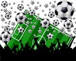 fussballfeld und fans fussballfeld und fans