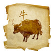 Ox Zodiac icon, isolated on white background. Ox Zodiac icon, isolated on white background.