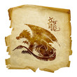 Dragon Zodiac icon, isolated on white background. Dragon Zodiac icon, isolated on white background.
