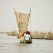 African women on a boat