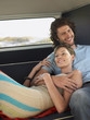 Couple Cuddling in Van