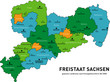 Freistaat Sachsen Landkreise2