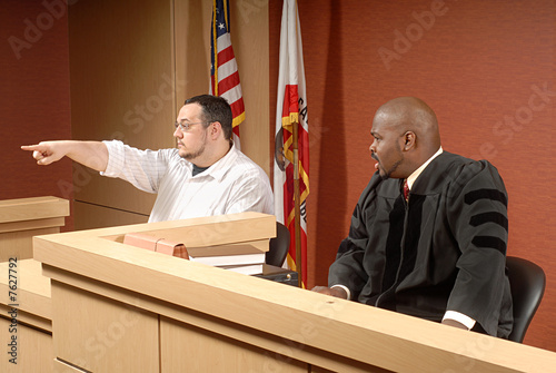 Photo: Witness at trial Witness at trial