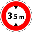 a0148 - Panneau interdiction HAUTEUR MAXI 3,5 m a0148 - Panneau interdiction HAUTEUR MAXI 3,5 m