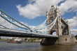 Wide angle shot of the Tower bridge, London