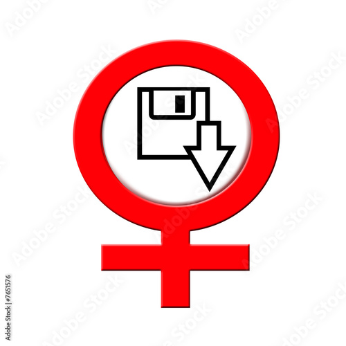 Illustration: herunterladen nicht für Frauen herunterladen nicht für Frauen