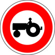 a0164 - Panneau interdit aux ENGINS AGRICOLES a0164 - Panneau interdit aux ENGINS AGRICOLES
