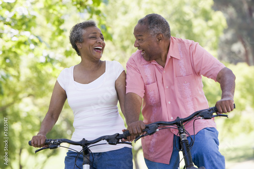 Photo: Senior couple on cycle ride Senior couple on cycle ride
